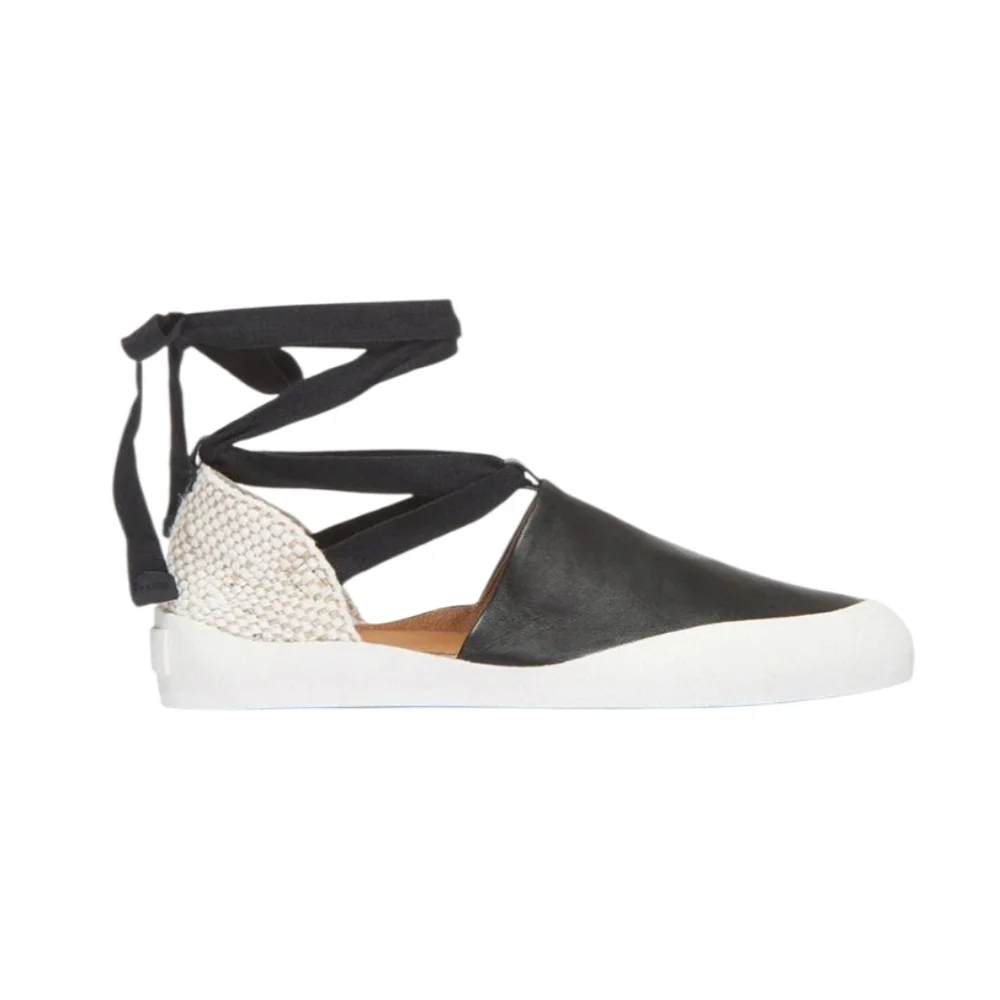 Coclico Kashm Black and White  Lace-up Sneakers